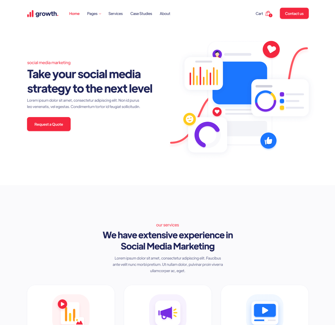 Service Single - Growth Webflow Template