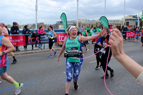 Amanda taking on the London Marathon
