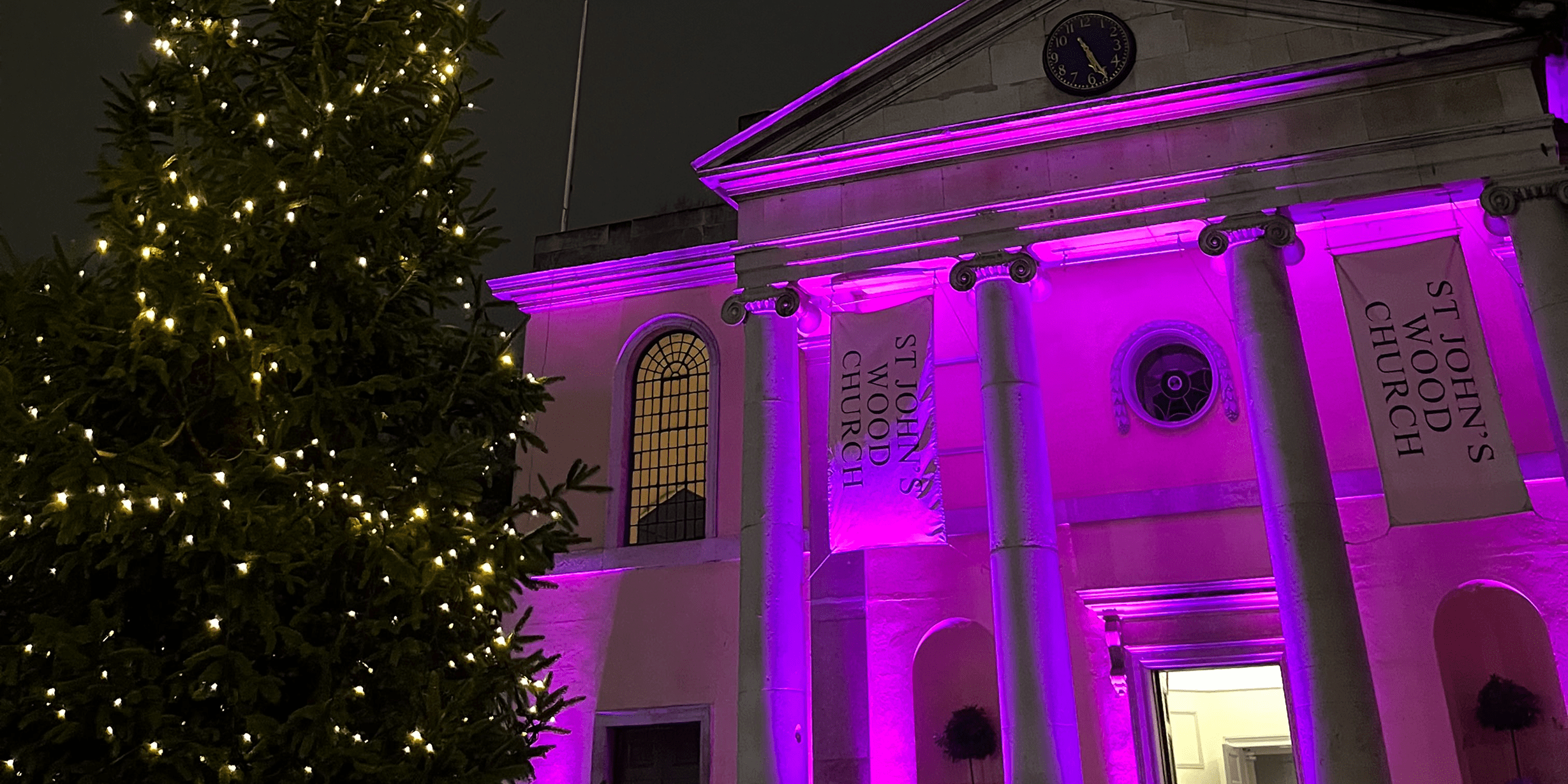 The outside of the St John's Wood church