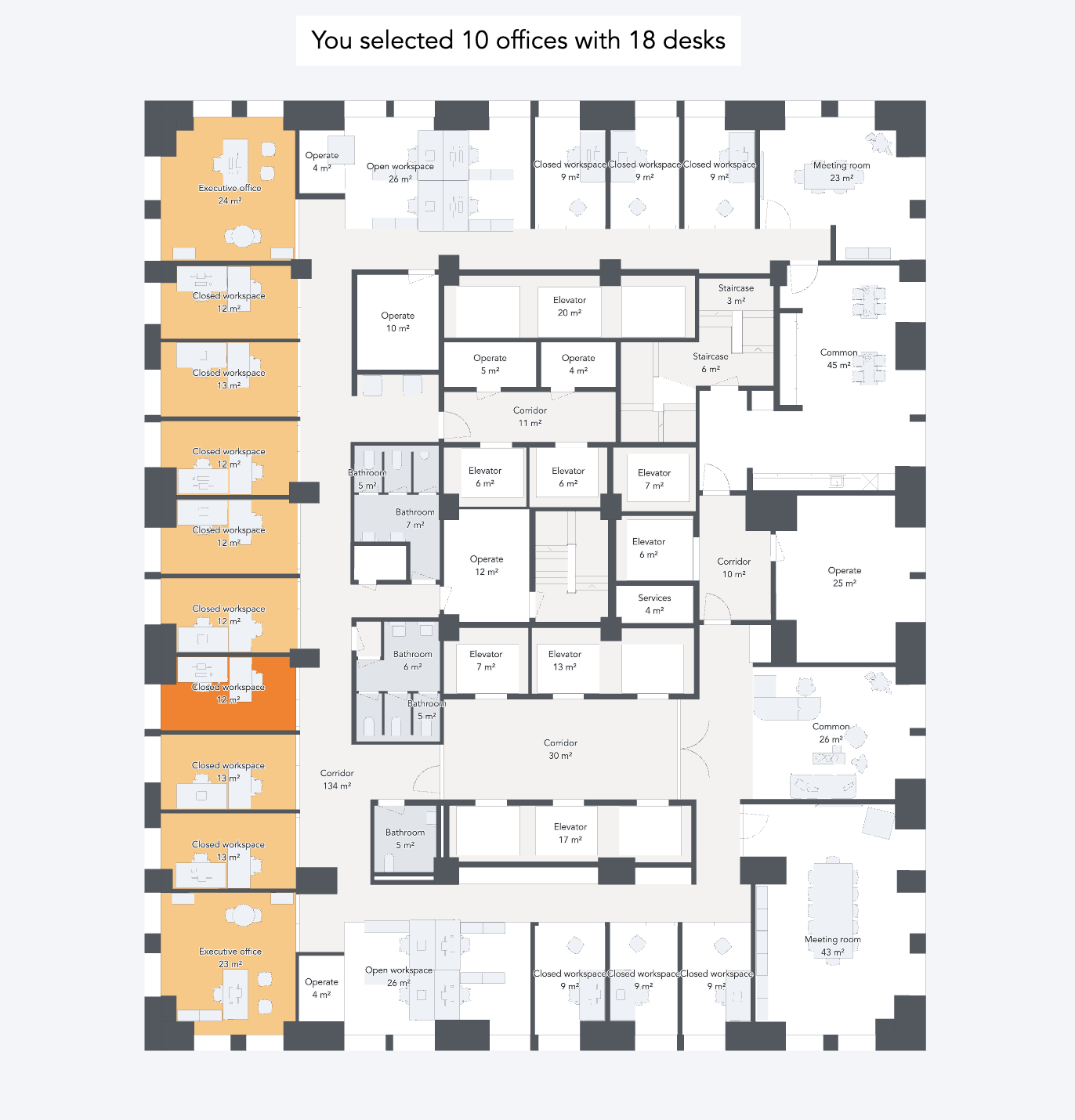 Office Adjacency Calculator