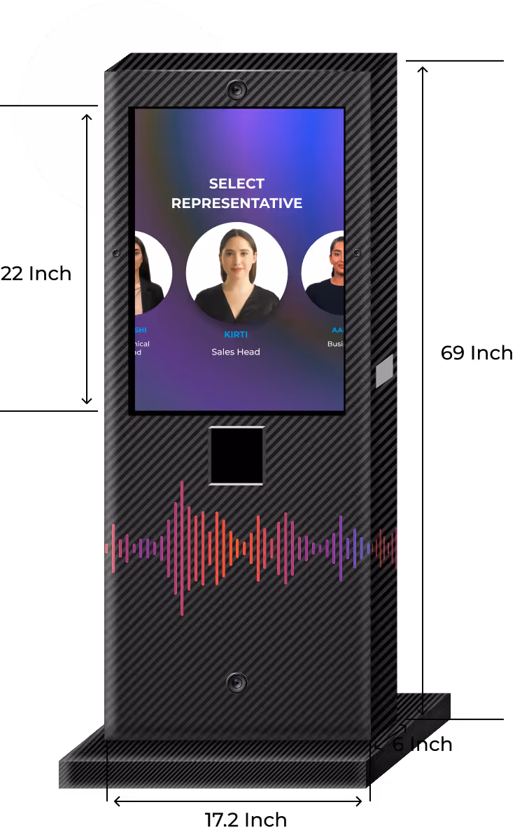 AI Kiosk dimensions