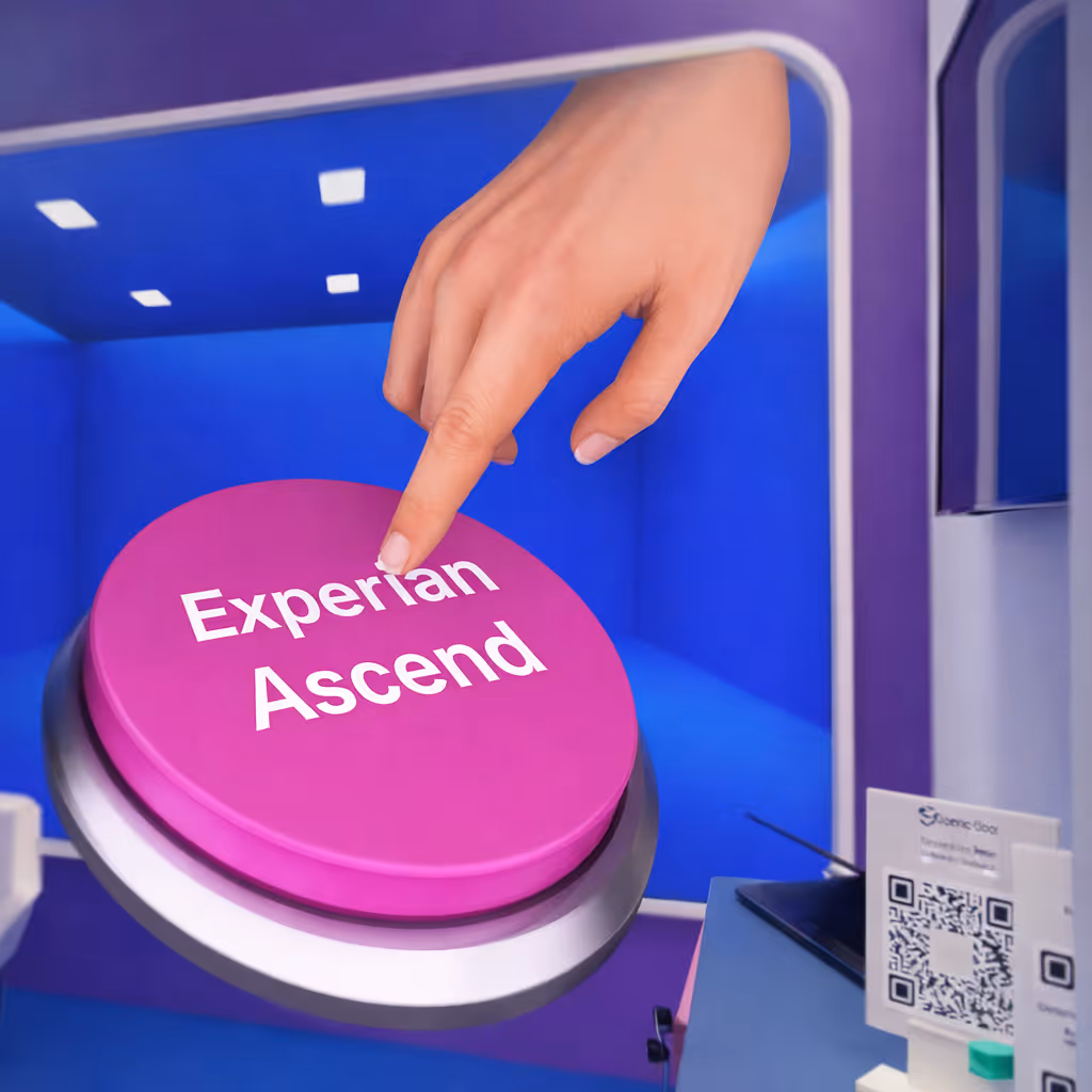 Anamorphic content display at Experian booth GFF 2025