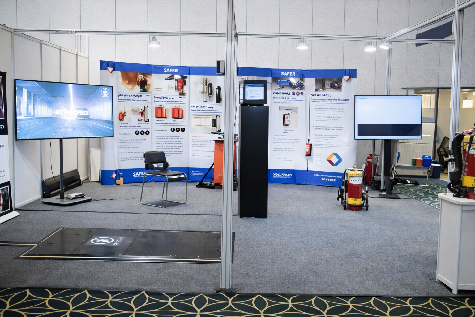 Gamified IoT fire safety simulation with real extinguishers at ASKA booth