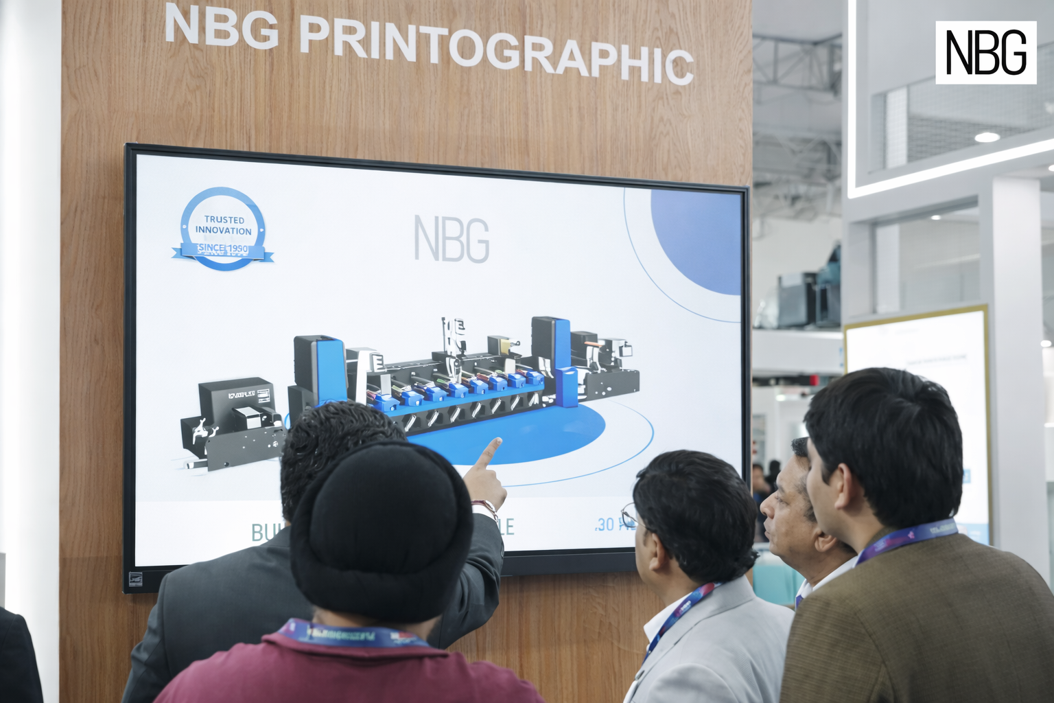 Plast India 2026 trade show exhibition booth with immersive technology