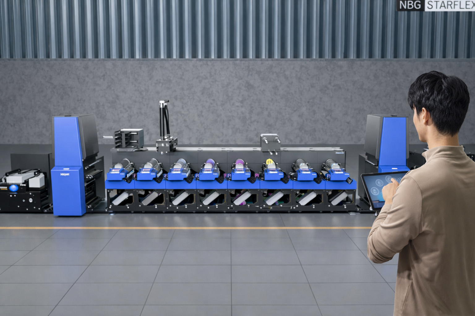 Interactive 3D configurator interface for NBG Starflex machine