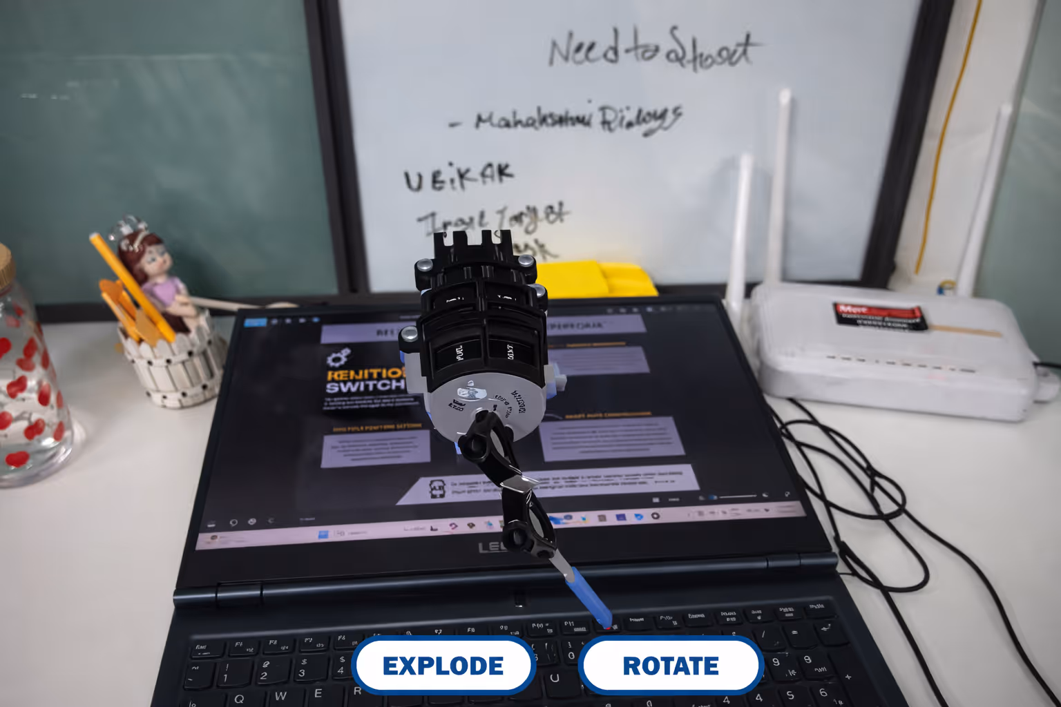 4D anamorphic welcome video display at TAFE experience center entrance