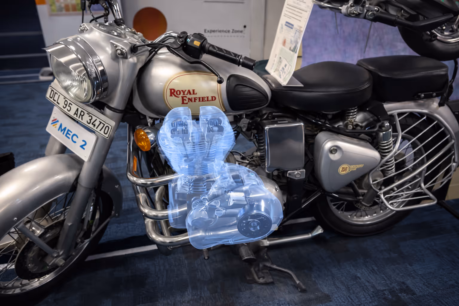 Interactive product floor at TAFE phygital showroom with physical and digital layers