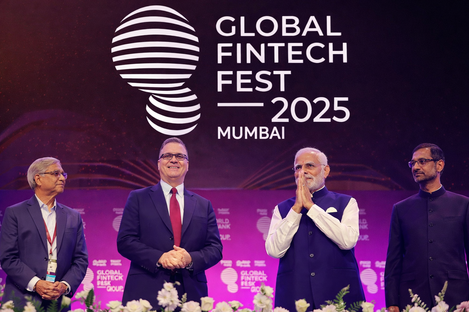 Packed enterprise exhibition floor at a major technology conference — hundreds of attendees exploring immersive brand booths and activations