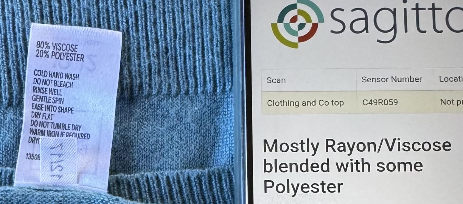 Sagitto can measure blended textiles