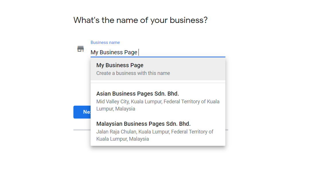 Set Your Google My Business Name