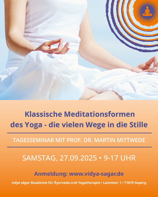 27.09.2025  Klassische Meditationsformen des Yoga - die vielen Wege in die Stille