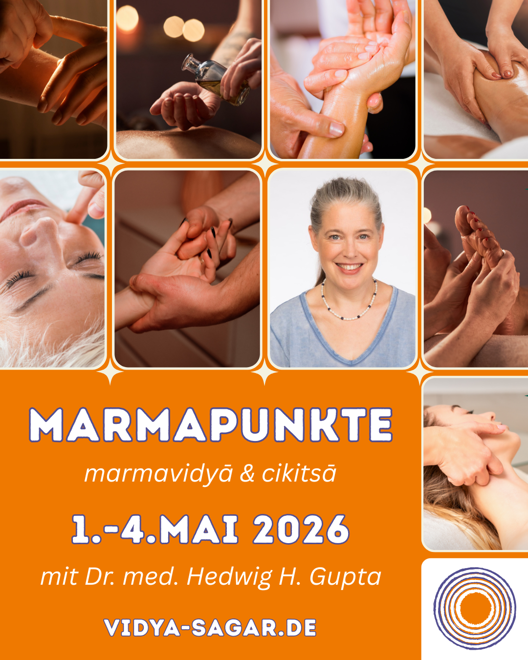 01.05.-04.05.2026 4-Tages-Seminar:  marman-vidya & cikitsā
