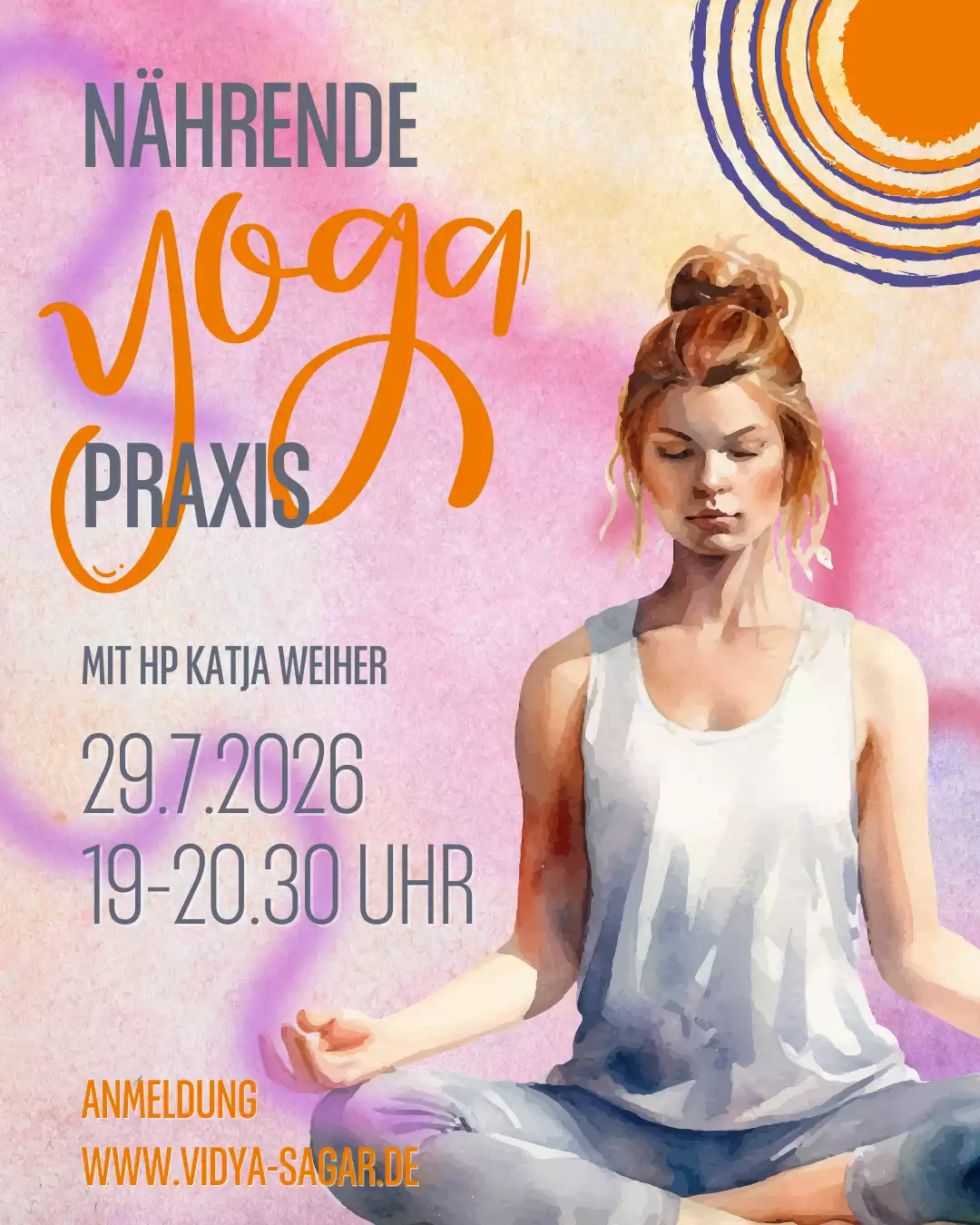 29.07.2026 Nährende Yogapraxis – Sanftes Yoga für Regeneration und innere Ruhe