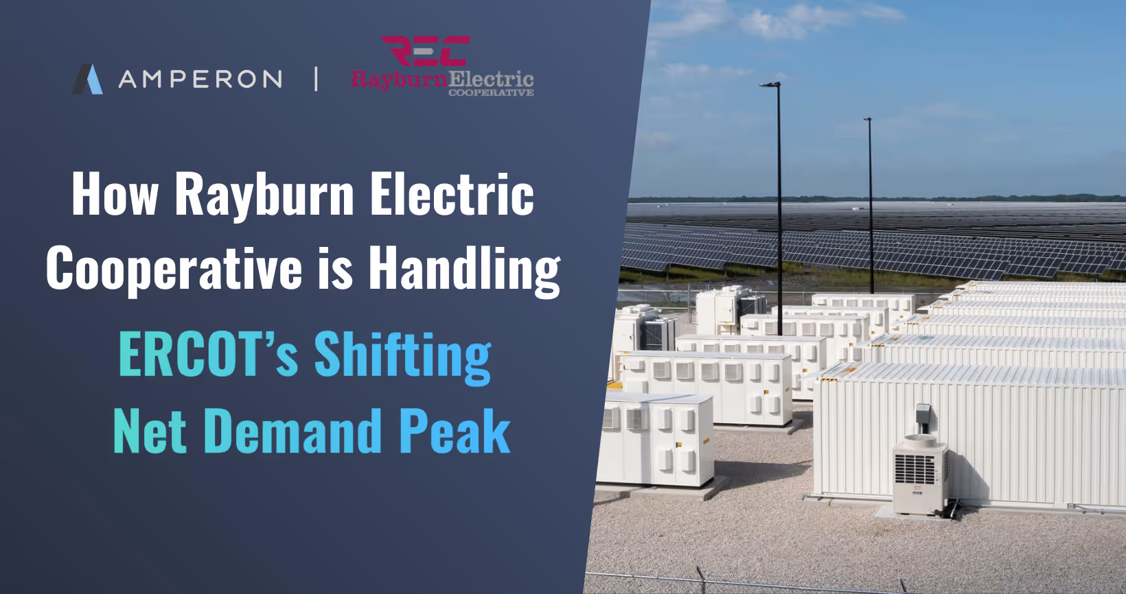 Abstract digital illustration showing connected data nodes with text promoting energy data sharing through third parties