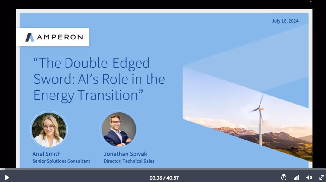 Webinar - The Double-Edged Sword: AI’s Role in the Energy Transition
