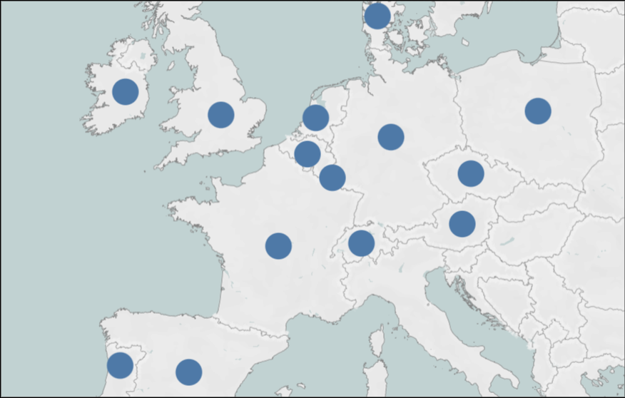 Amperon Grid Demand Long-Term Forecasting European Availability Map