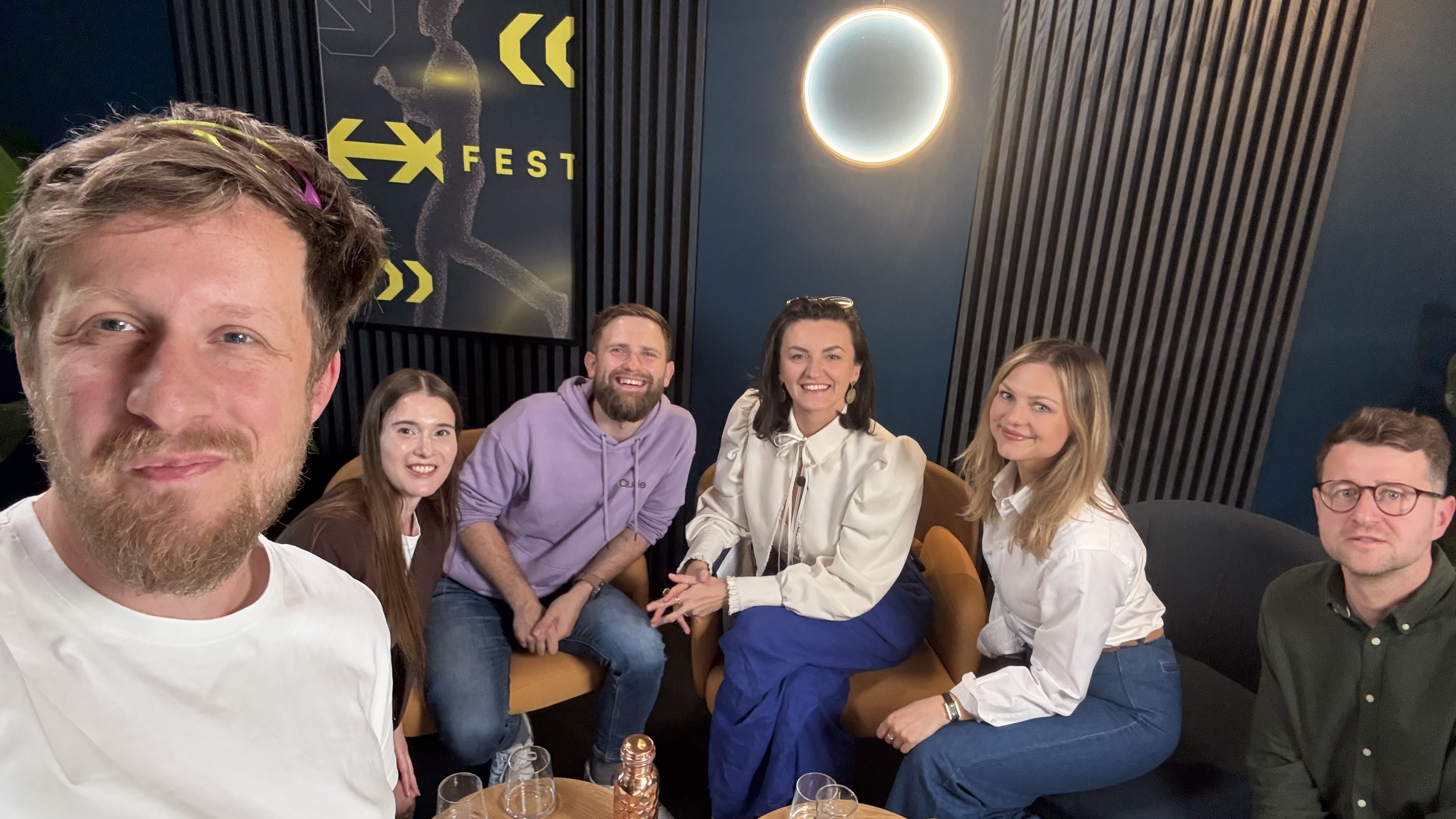 Panel discussion participants during EX FEST Round Table #1 about the future of design agencies an AI.