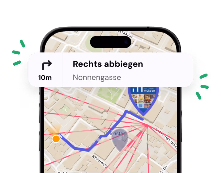ein bild, dass die integrierte navigation zu den sehenswürdigkeiten in doyo zeigt