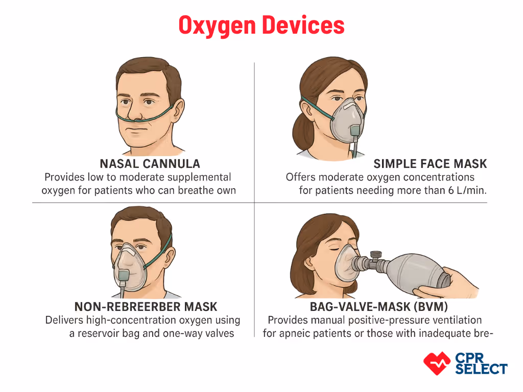 Types of Oxygen Delivery Devices