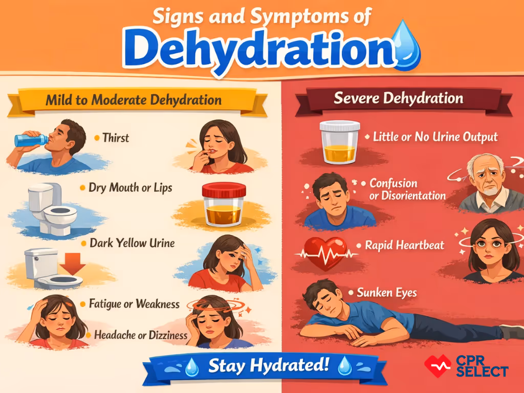 Signs and Symptoms of Dehydration