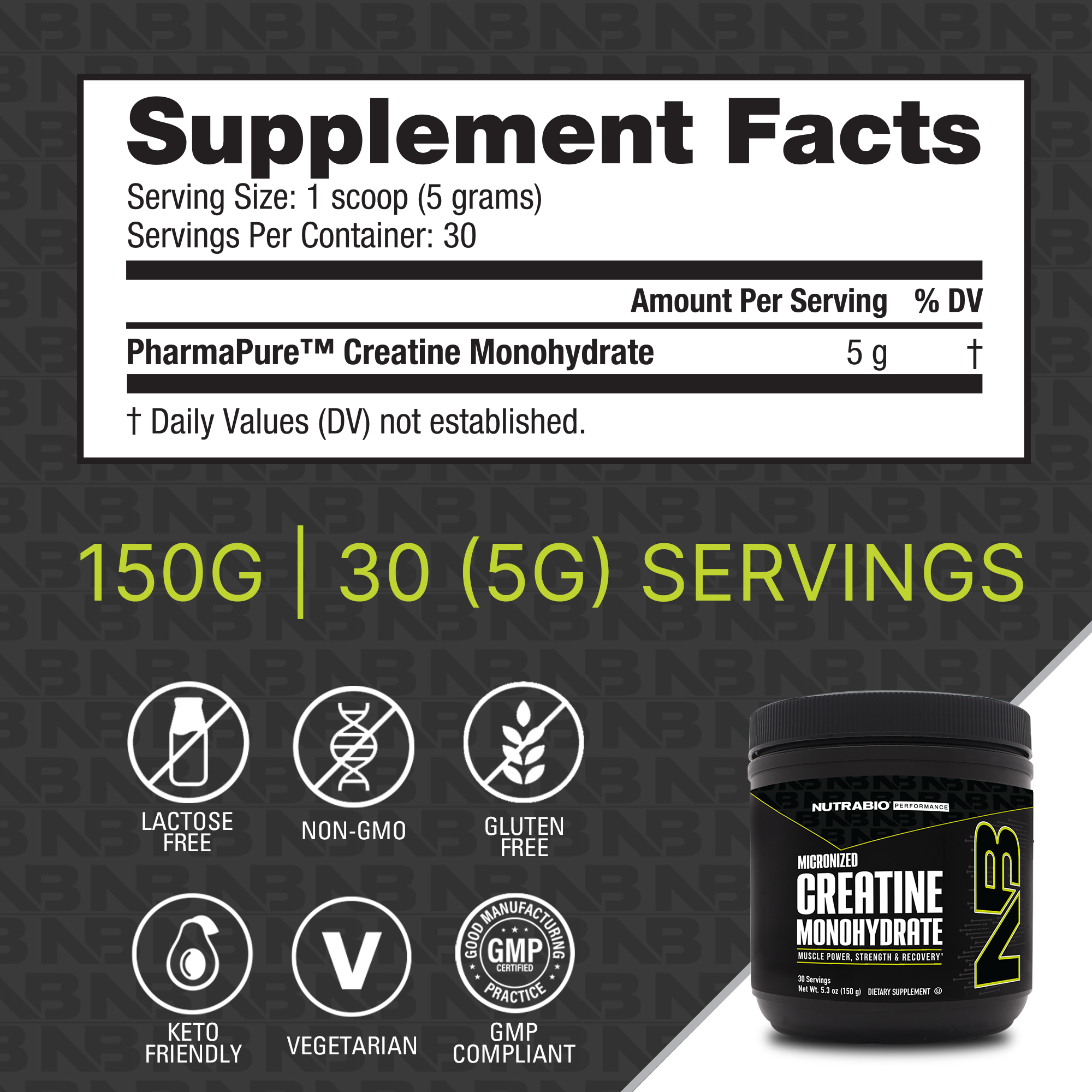 Product nutrition and supplement facts