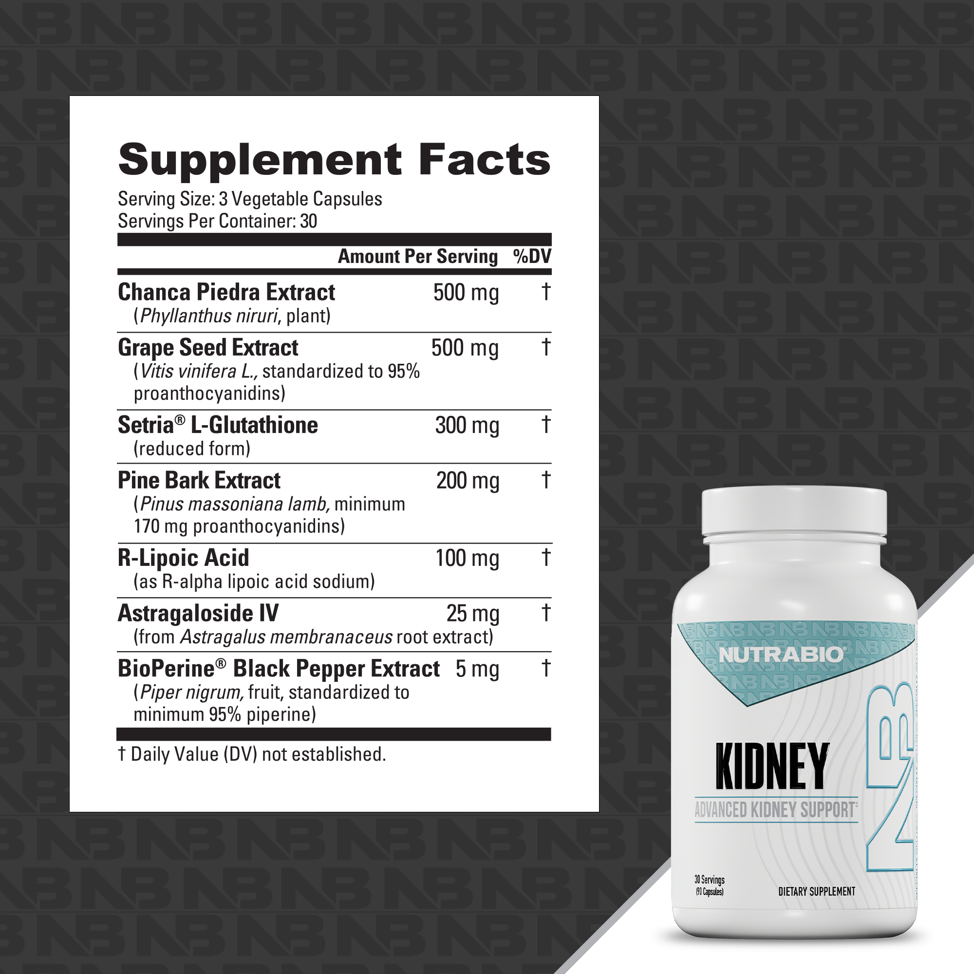 Product nutrition and supplement facts
