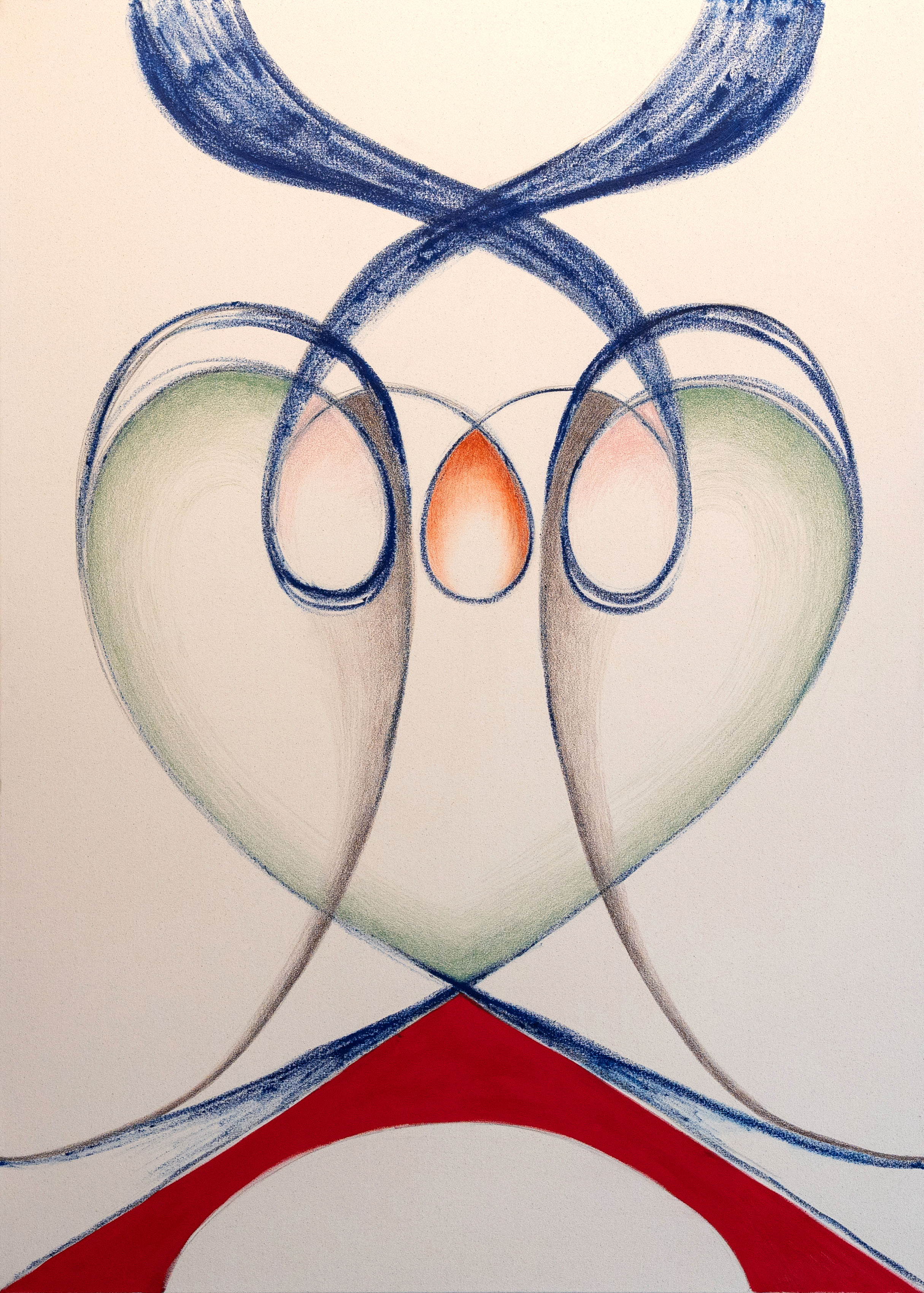 LiLi Nacht ALL OR NOTHING, 2023 Oil pant, oil bar, graphite, pastel on canvas 46 x 64 in