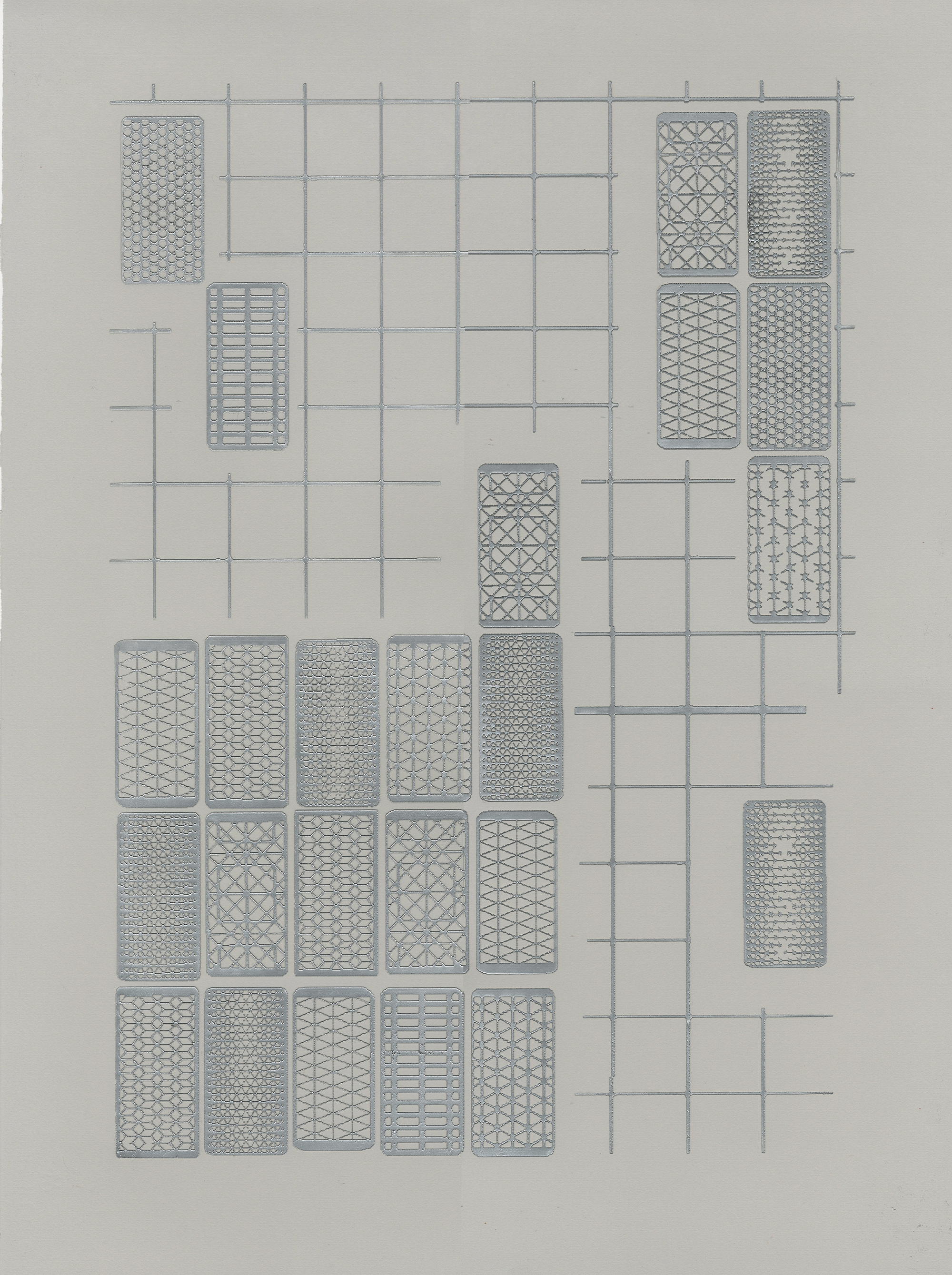 Dislocation, 2025, Dimensional screenprint on Pescia 300gsm, Edition of 3, 34.5 x 26.375 in