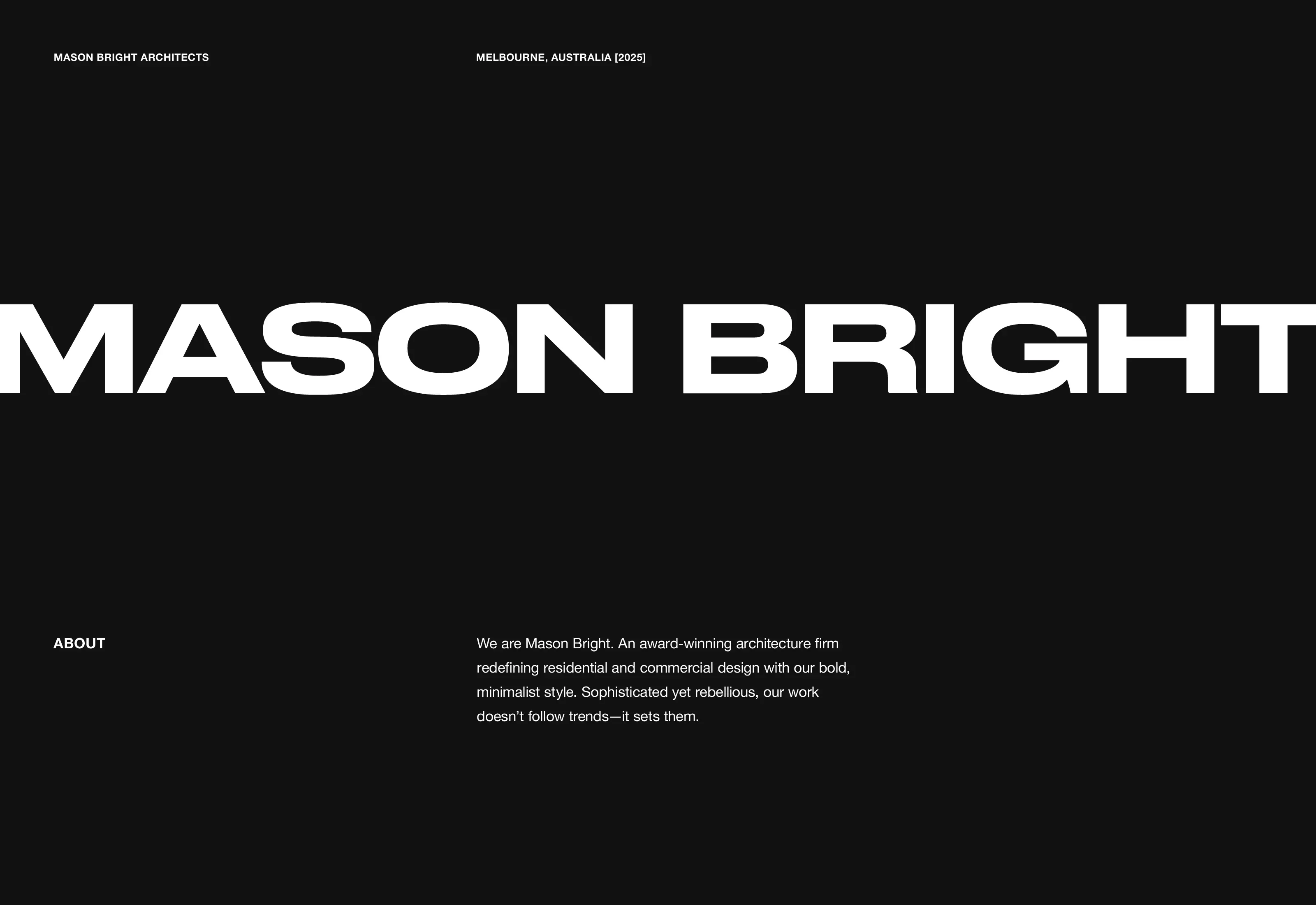 Mason Bright Architects Brand Refresh