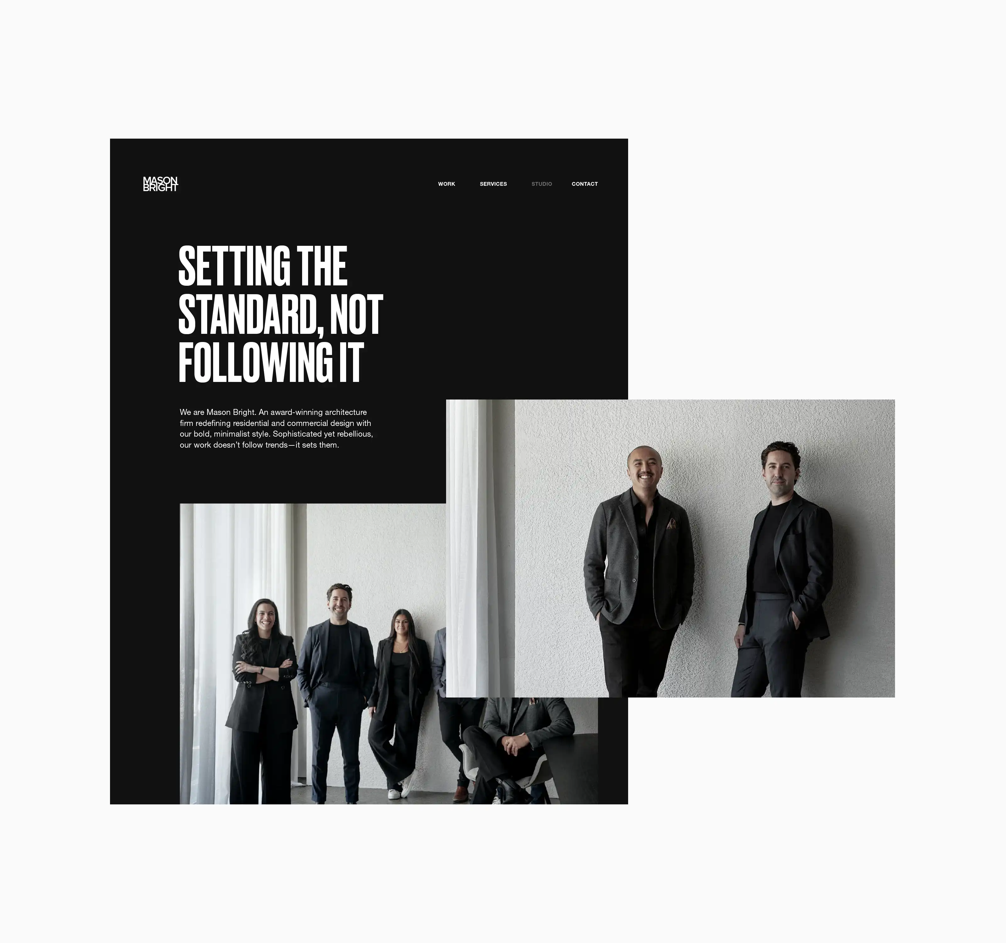 Mason Bright Architects Website Design