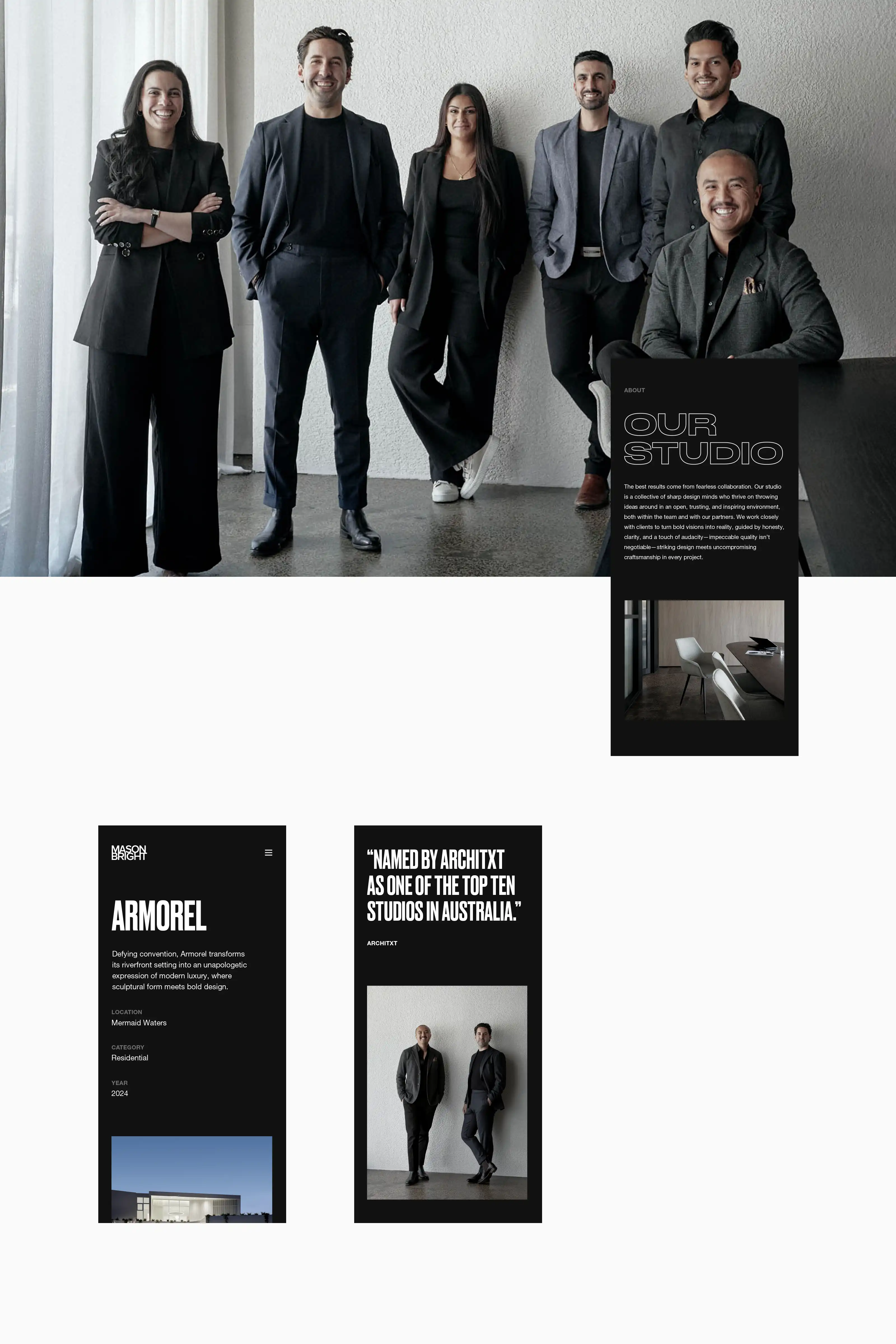 Mason Bright Architects Website Design