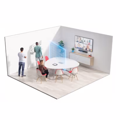 Beispiel für einen Konferenzraum mit Logitech Rally Bar Mini