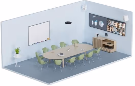 Sennheiser Team Connect Ceiling 2 in Konferenzraum