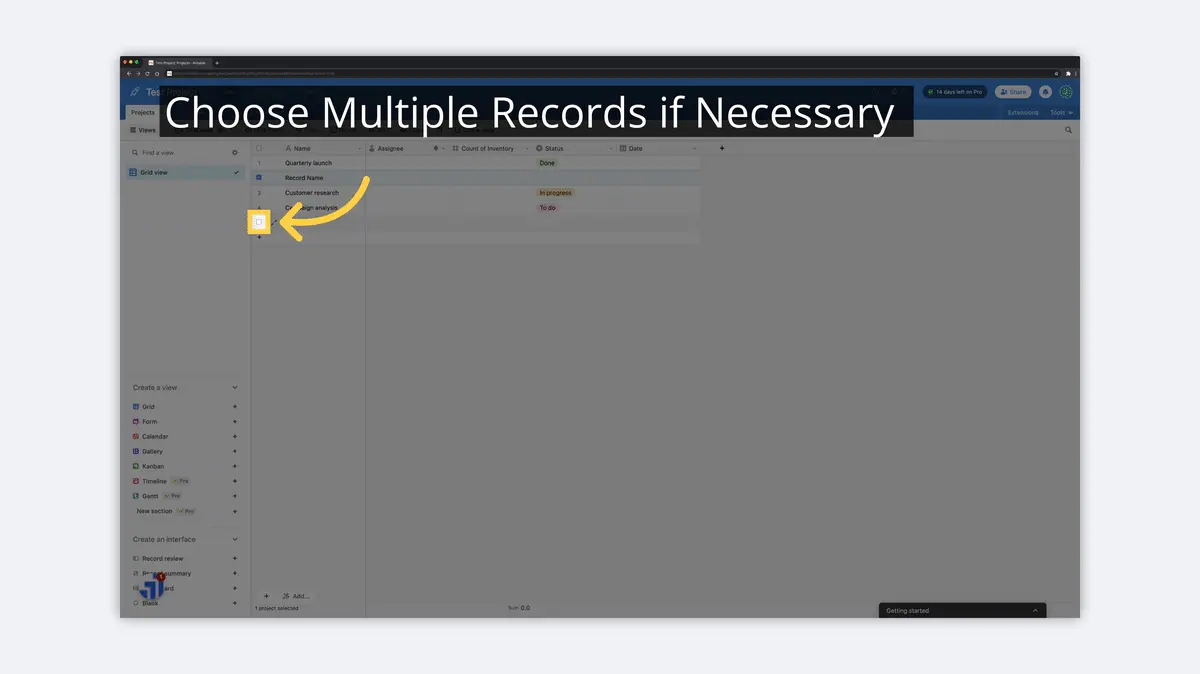 what is airtable choose multiple records image