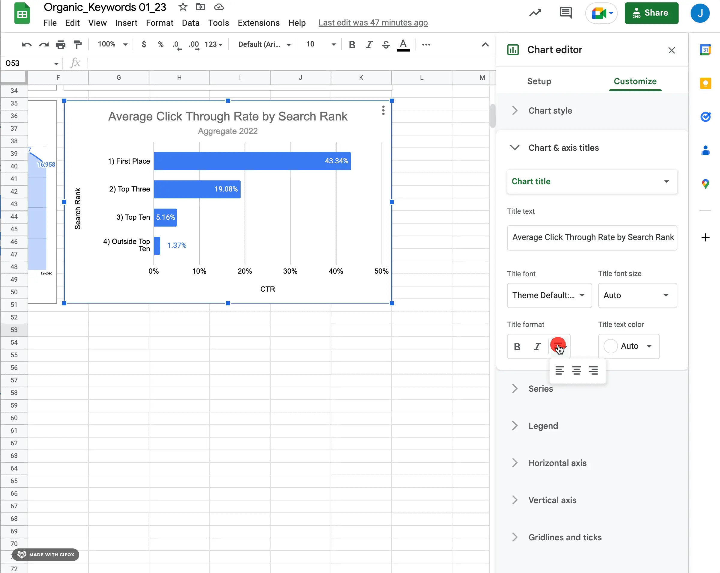 how to make a bar chart in google sheets titles