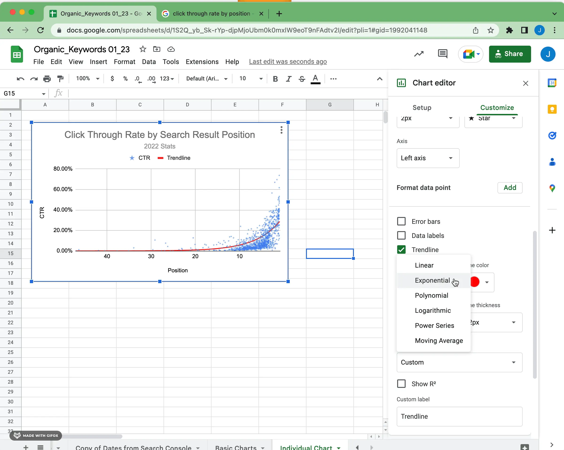 How To Create a Scatter Plot Using Google Sheets