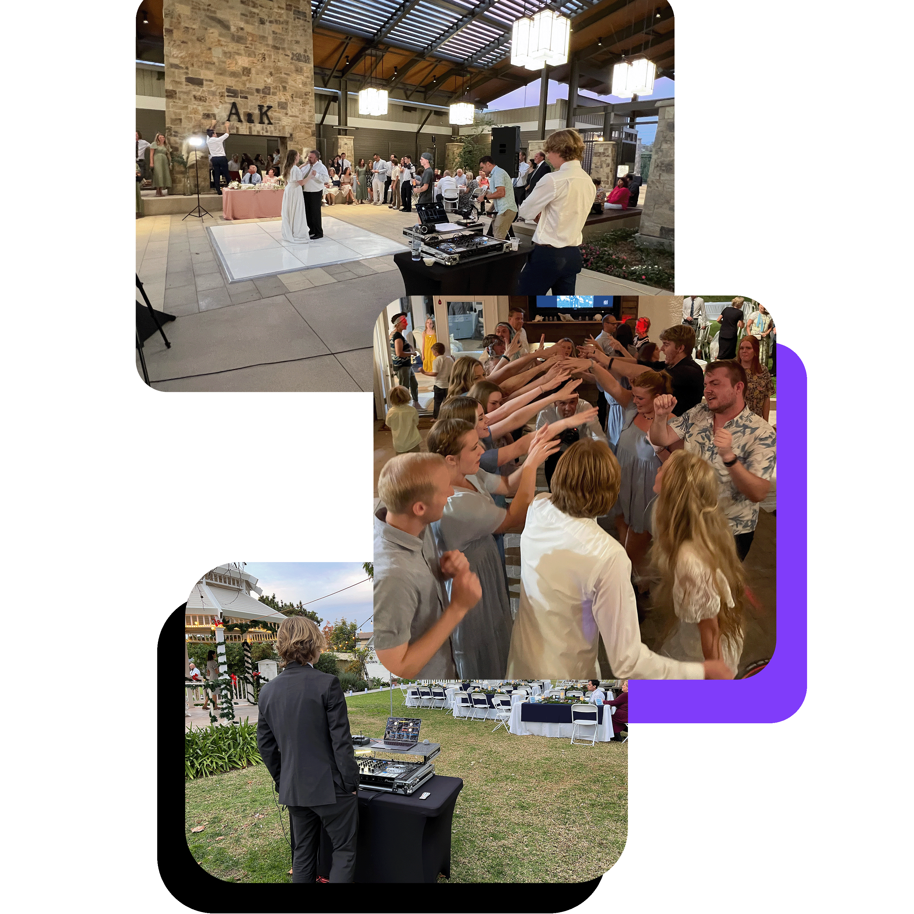 graphic of multiple weddings