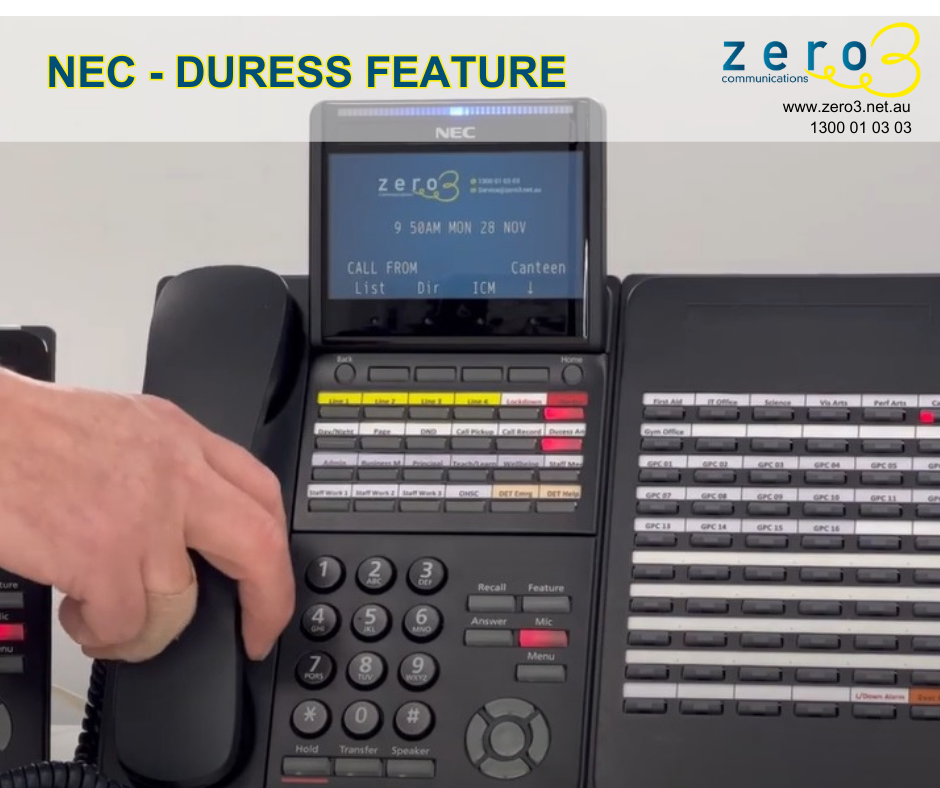NEC - Duress Feature - Emergency