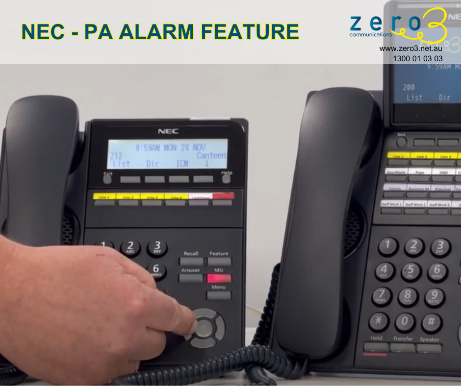 NEC - PA Alarm Feature - Emergency
