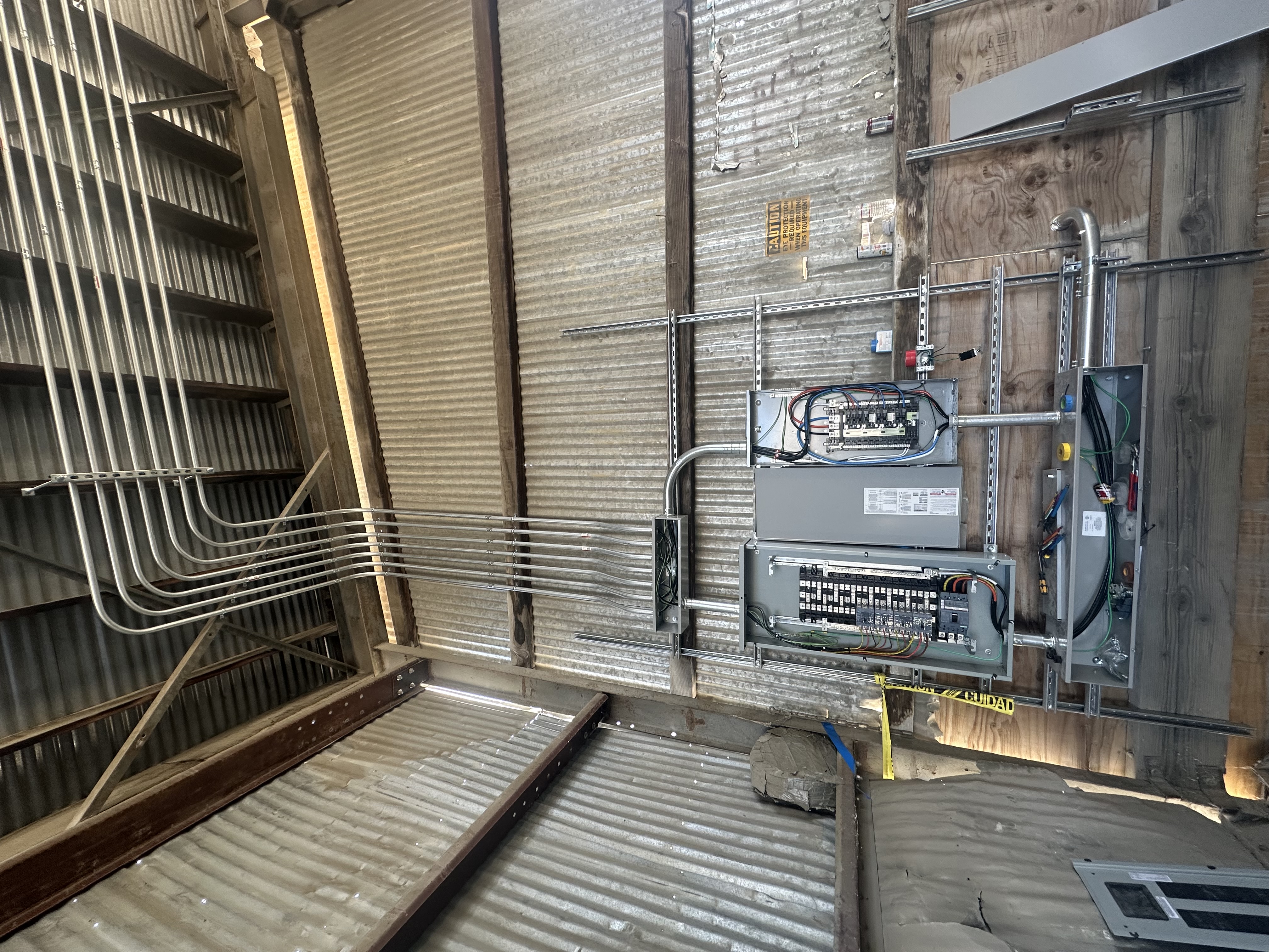Elite Electrical industrial panel and distribution upgrade in Redding, California.
