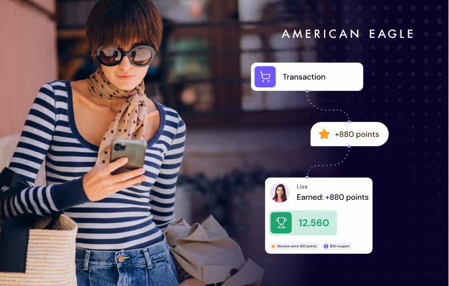 How does the American Eagle rewards work?