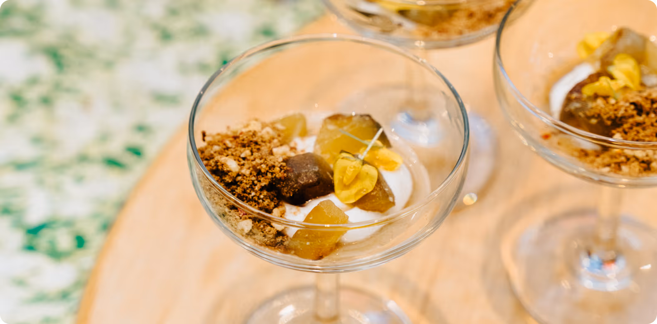 A dessert featured at Synthesis' Menu 2035 event