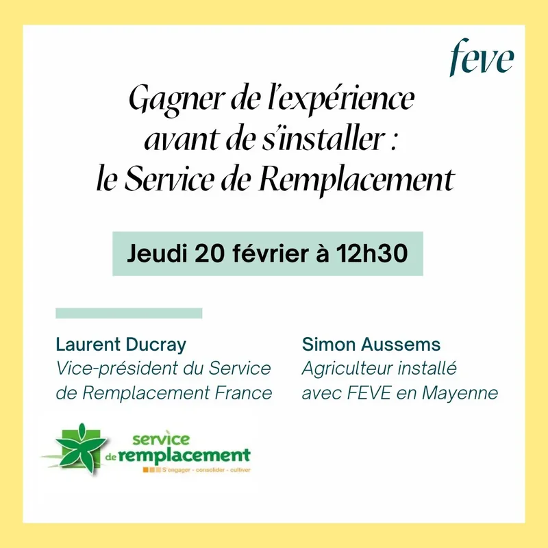 Gagner de l'expérience avant de s'installer : le Service de Remplacement
