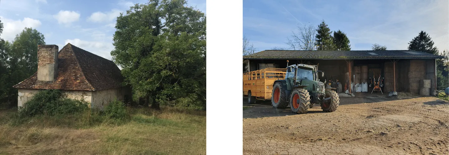 Bâti avec tracteur