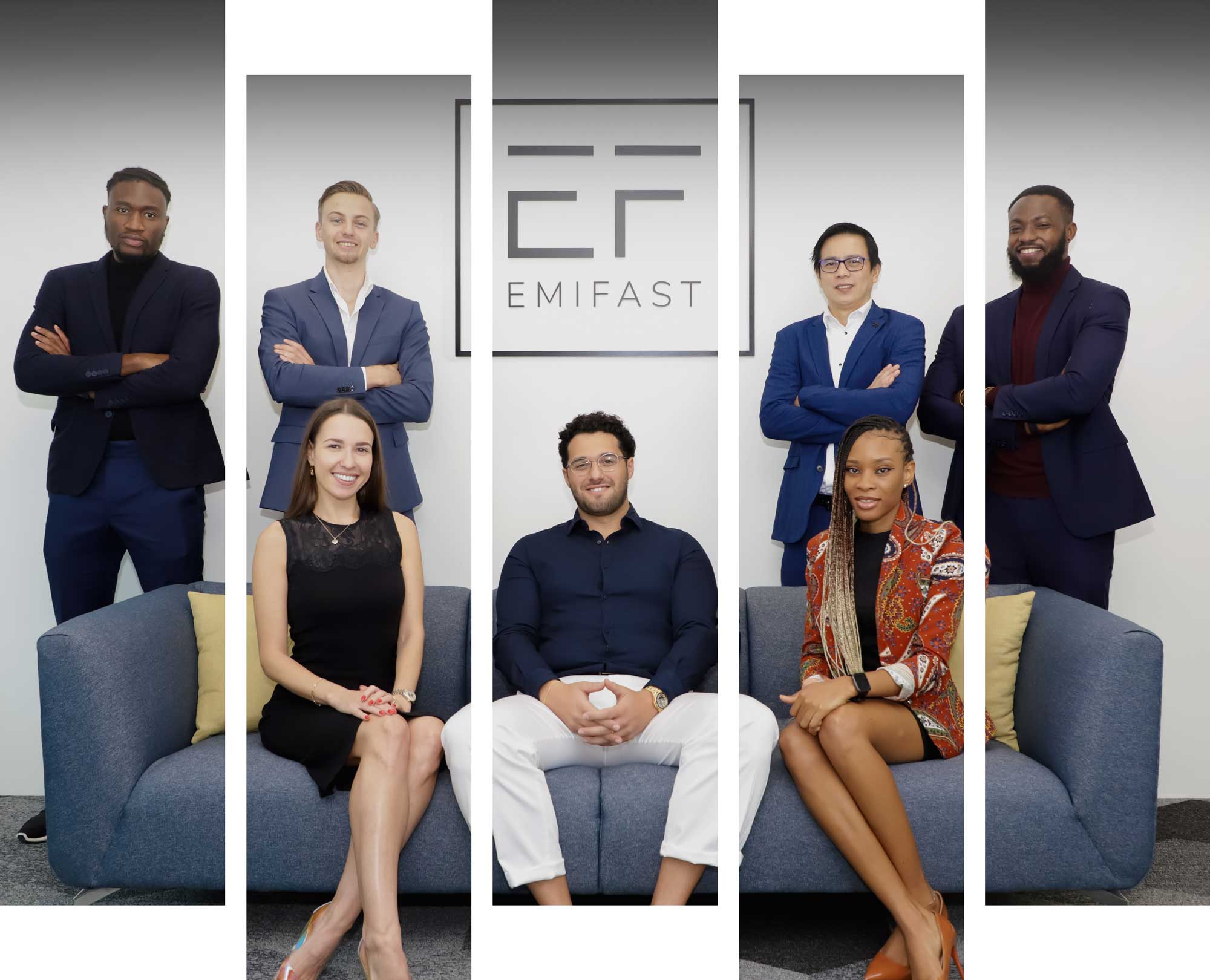 A photo of the Emifast team