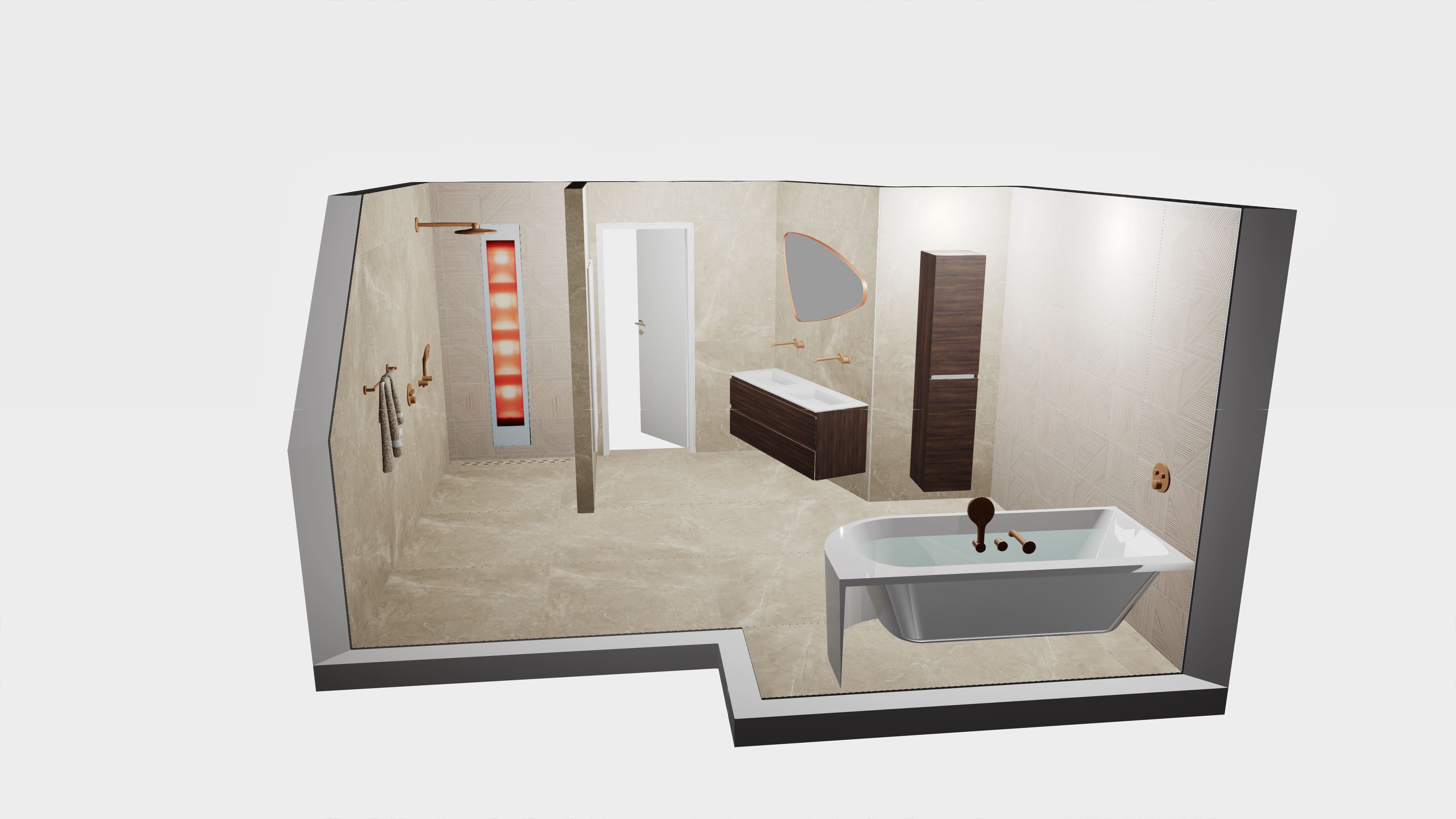 Van 3D-ontwerp tot oplevering badkamer