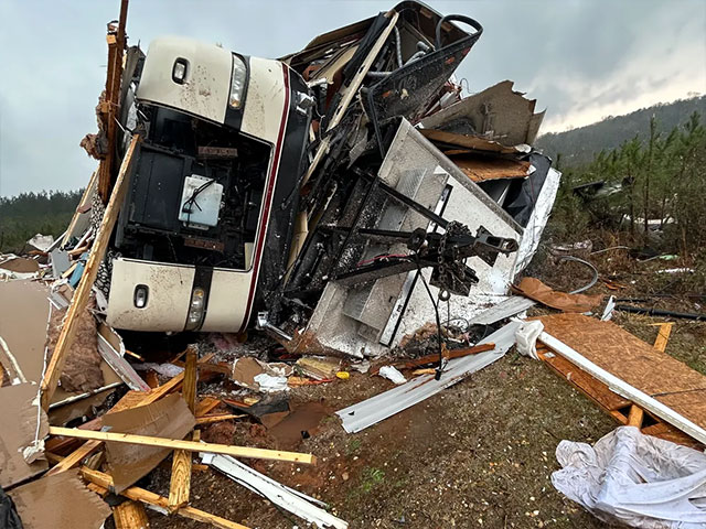 Chad McElveen Motorhome - Flipped