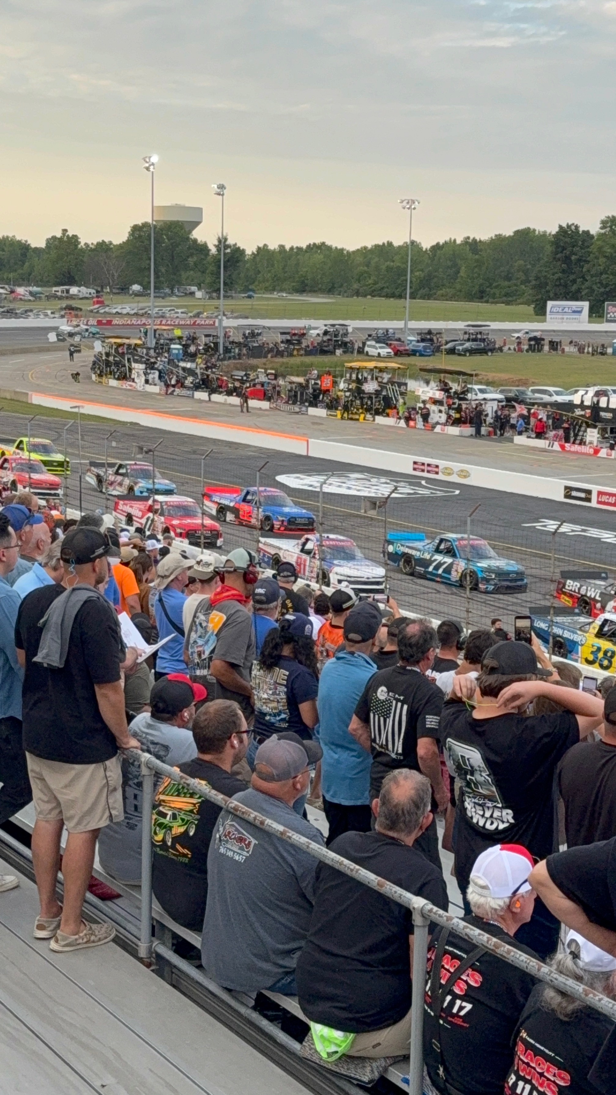 Top fuel dragsters on drag strip