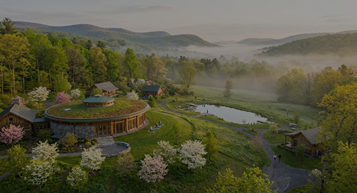 Mountain lake landscape at Peace Village