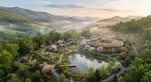 Peace Village retreat grounds nestled in the Catskill Mountains